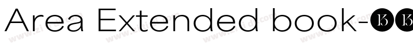 Area Extended book字体转换